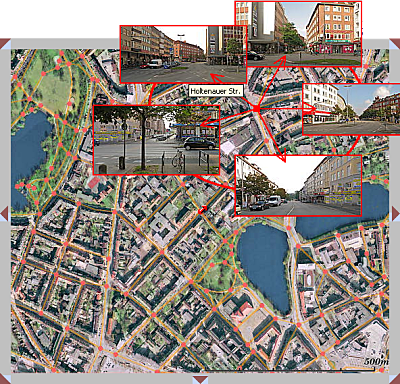 Beispielbild f�r Kartendarstellung, aufgeklappt